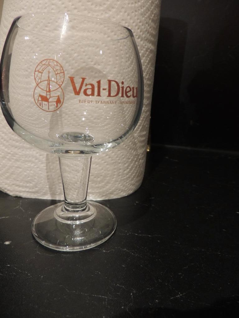 Bierglas VAL-DIEU, Collections, Marques de bière, Enlèvement, Comme neuf, Verre ou Verres, Autres marques