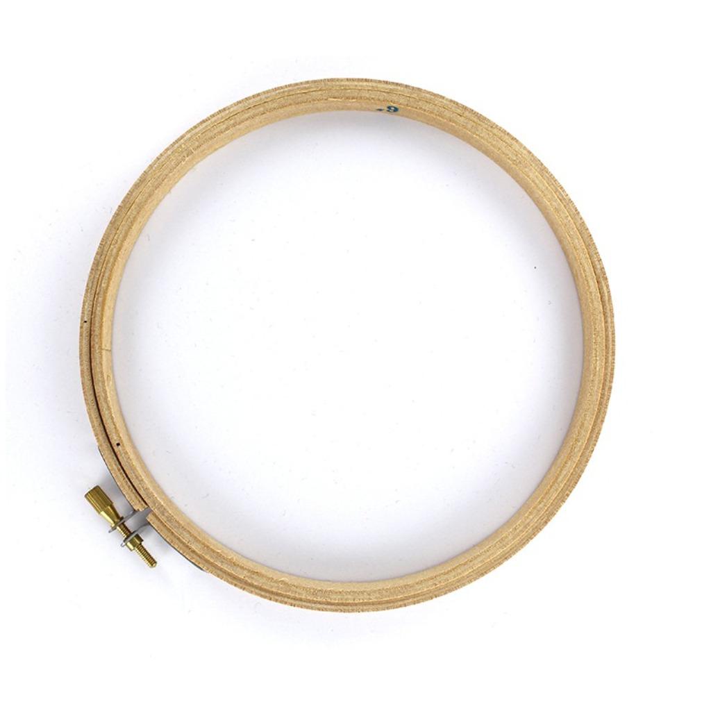 Houten borduurraam frame - rond 19,5 cm, Ophalen of Verzenden, Nieuw, Handborduren, Onderdeel of Accessoires