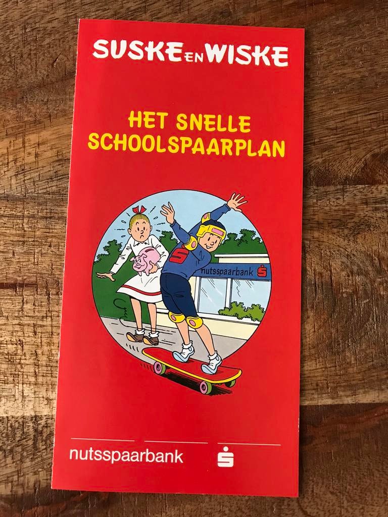 ♦️S&W🗯 Het snelle schoolspaarplan - Nutsspaarbank, Verzamelen, Stripfiguren, Zo goed als nieuw, Suske en Wiske, Ophalen of Verzenden