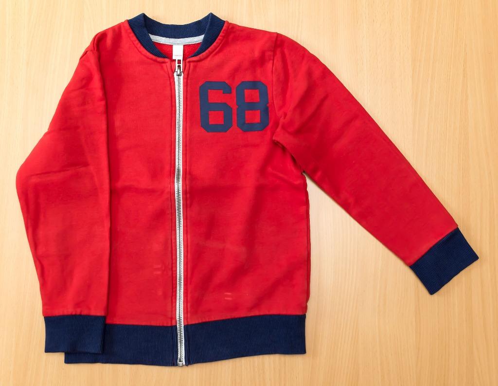 Rode gilet met rits, Esprit, maat 116-122, Kinderen en Baby's, Kinderkleding | Maat 116, Gebruikt, Trui of Vest, Ophalen of Verzenden