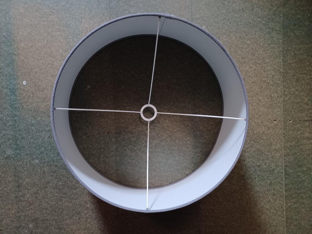 Lampenkap, Enlèvement, Comme neuf, Gris, Rond