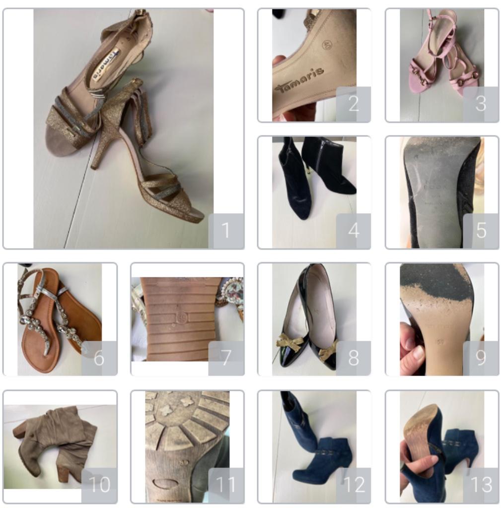 Allerlei damesschoenen- maten 38, 39 en 40, Enlèvement, Comme neuf