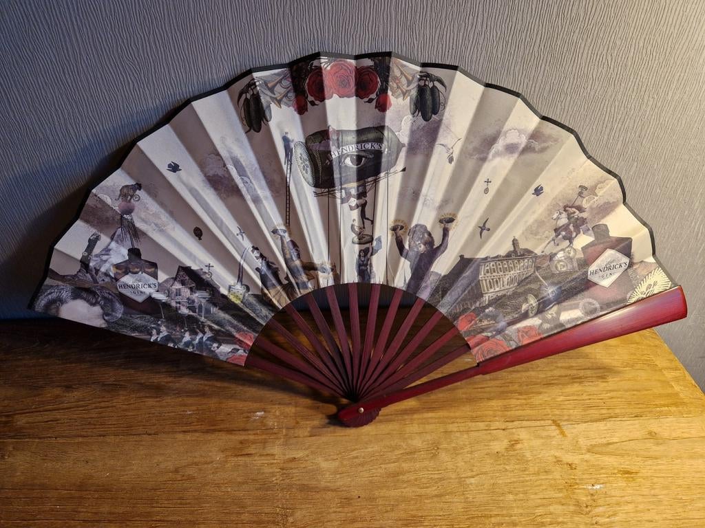 Hendrick's Gin waaier, Verzamelen, Merken en Reclamevoorwerpen, Ophalen of Verzenden