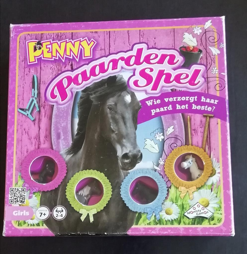 Penny paardenspel - 2 tot 4 spelers - leeftijd 7+, Hobby en Vrije tijd, Gezelschapsspellen | Bordspellen, Ophalen of Verzenden