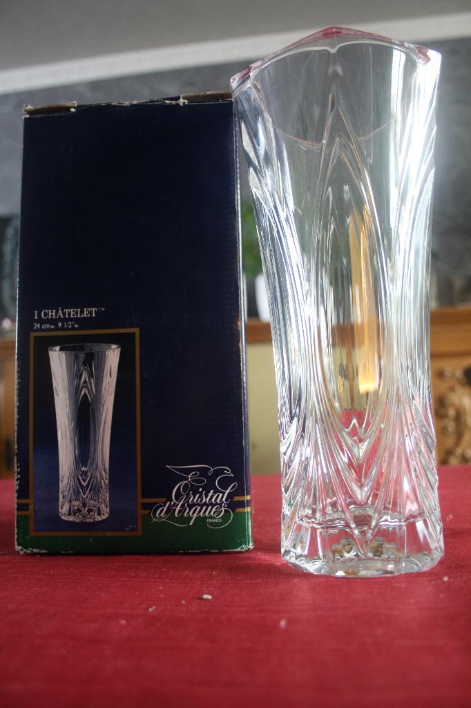 nieuw cristallen vaas merk cristal d'arques, Antiquités & Art, Enlèvement
