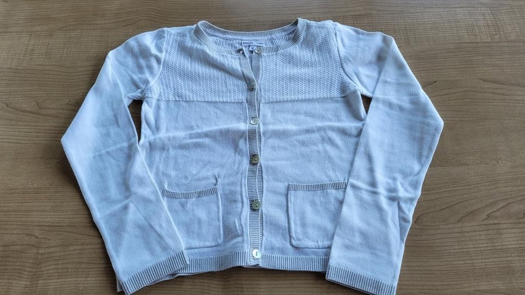 Gilet / cardigan wit JBC maat 140, Meisje, Trui of Vest, JBC, Ophalen of Verzenden