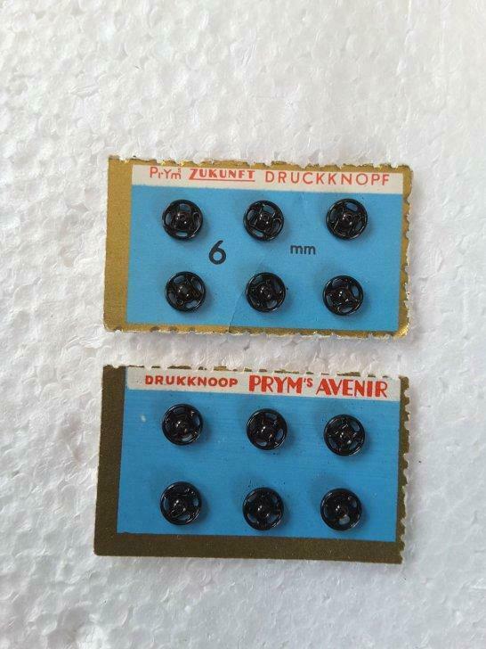 12 zwarte drukknopen 6 mm om Prym . te naaien, Hobby en Vrije tijd, Naaien en Fournituren, Ophalen of Verzenden, Nieuw