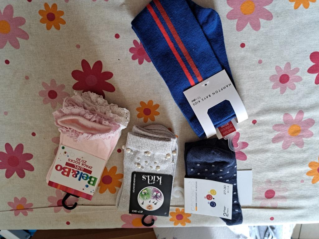 6 paar nieuwe Kousen meisjes maat 27/30, Neuf, Enlèvement ou Envoi, Chaussettes, Fille