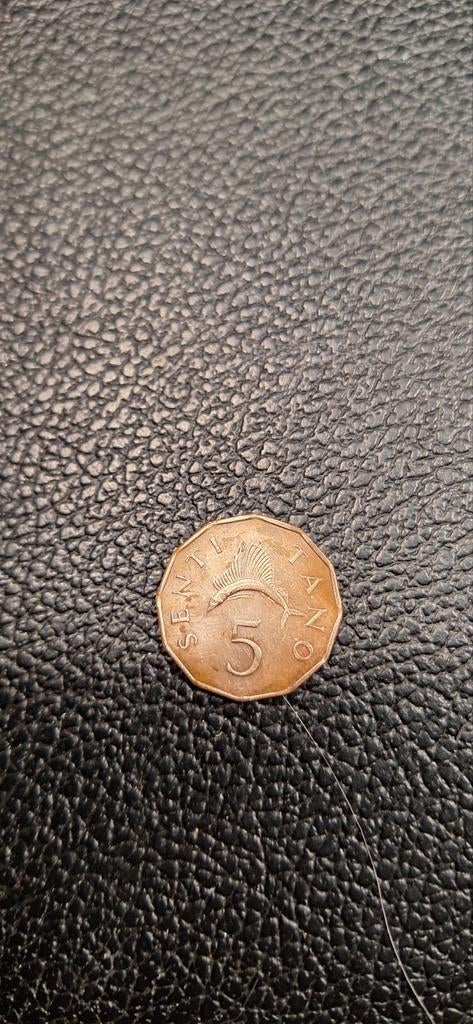 5##    Tanzania 5 senti 1966, Postzegels en Munten, Munten | Afrika, Ophalen of Verzenden, Tanzania