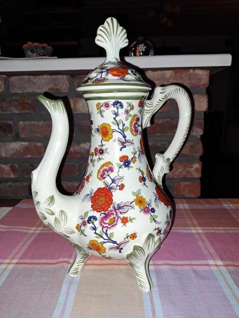 Becquet H Vase en céramique multicolore avec couvercle 40cm, Antiquités & Art, Enlèvement