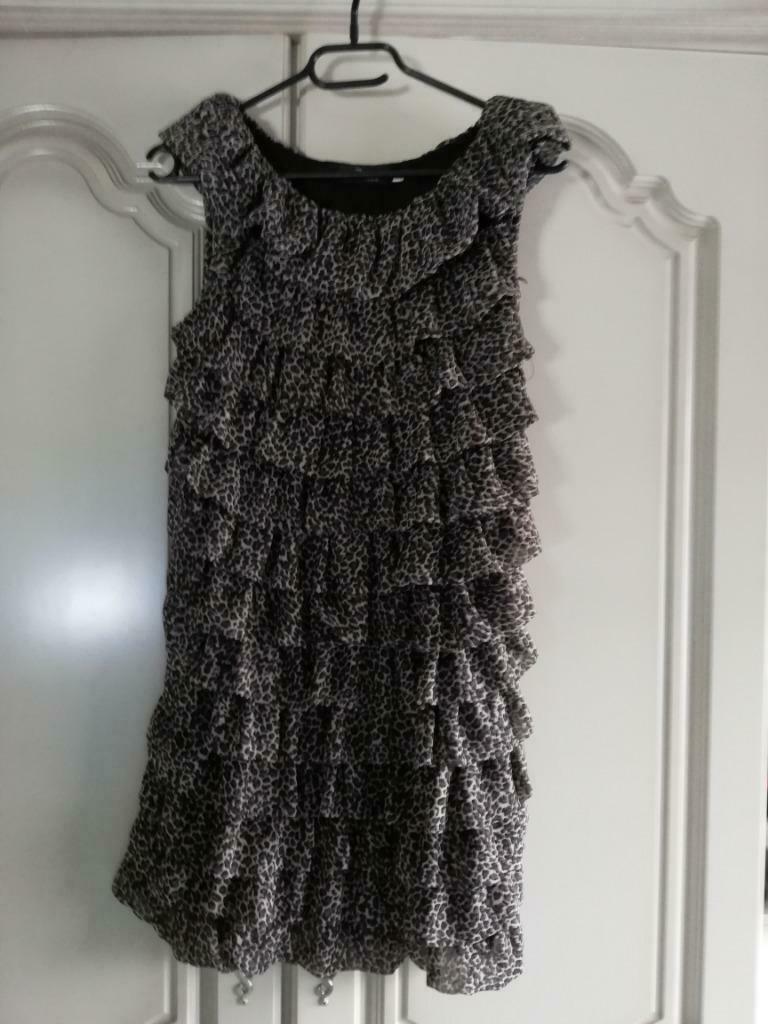 Robe courte été, Enlèvement ou Envoi, Porté, Noir, Au-dessus du genou