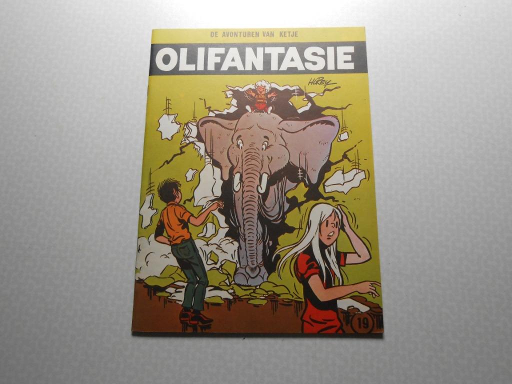 Ketje en co 19 Olifantasie  1971. 1 ste druk., Boeken, Hurey, Eén stripboek, Nieuw, Ophalen of Verzenden