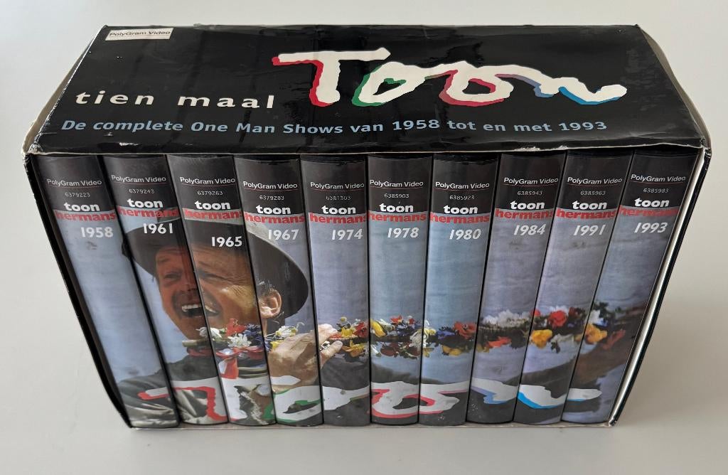 Toon Hermans one man shows - VHS video's, CD & DVD, VHS | Film, Tous les âges, Enlèvement, Comme neuf, Comédie