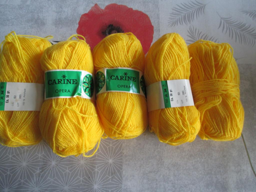 wol carine opera 50gr geel, Hobby en Vrije tijd, Ophalen of Verzenden, Nieuw, Breien of Haken, Naald