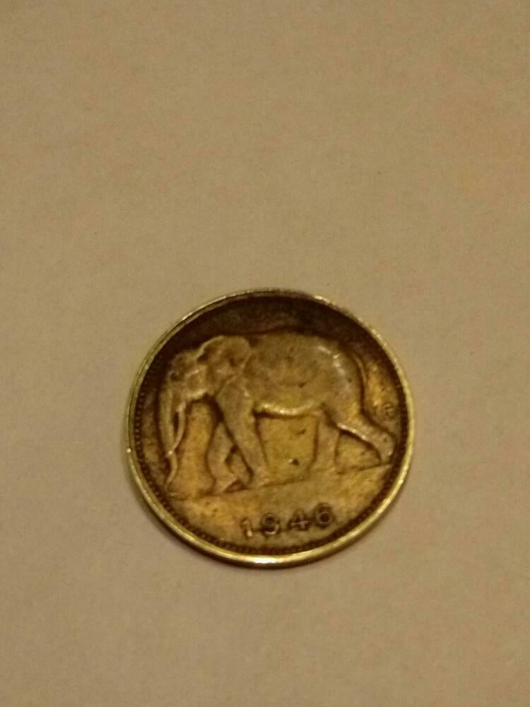 Pièce de 1946 du Congo belge, Envoi