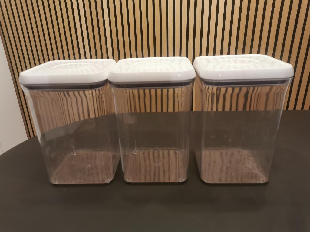 Voorraadpotten (3 stuks), Huis en Inrichting, Keuken | Tupperware, Ophalen of Verzenden, Gebruikt