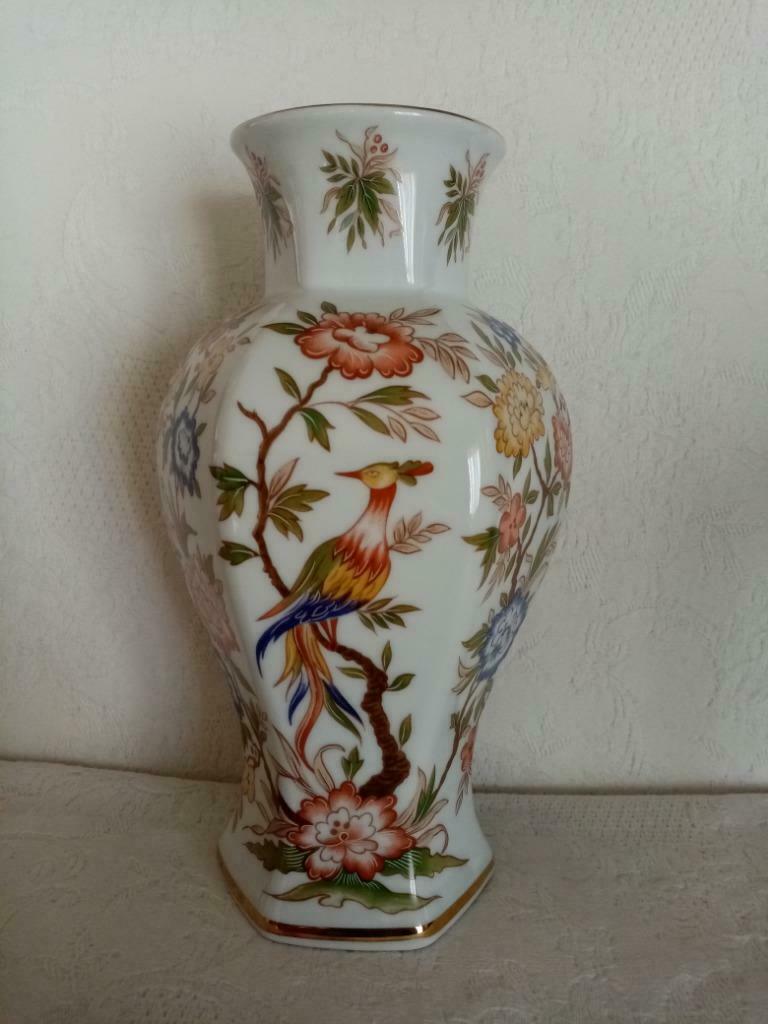 Duitse porseleinen decoratieve vaas jaar 1970 (24,5cm, Ophalen of Verzenden