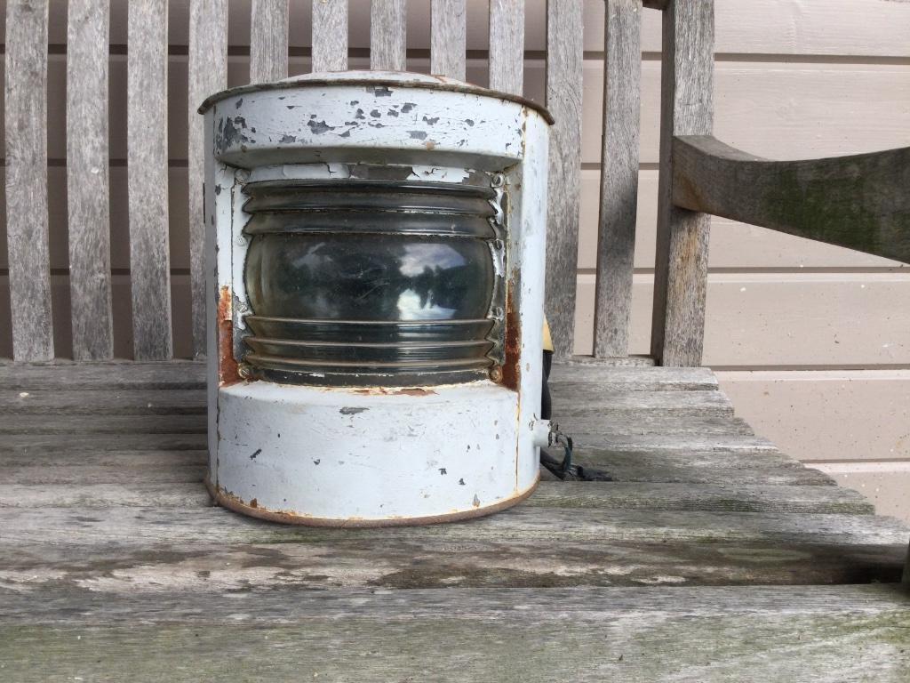 Antiek scheepslamp, Ophalen of Verzenden