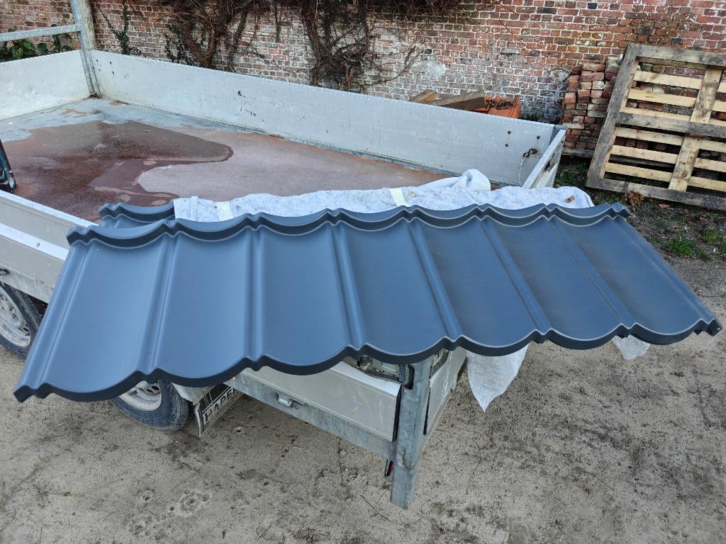 Dakpanplaten nieuw, Doe-het-zelf en Bouw, Ophalen, Gebruikt, 15 m² of meer, Golfplaat