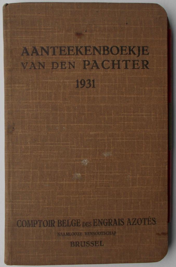 Aanteekenboekje van den pachter jaar 1931 (oude spelling), Envoi, Utilisé