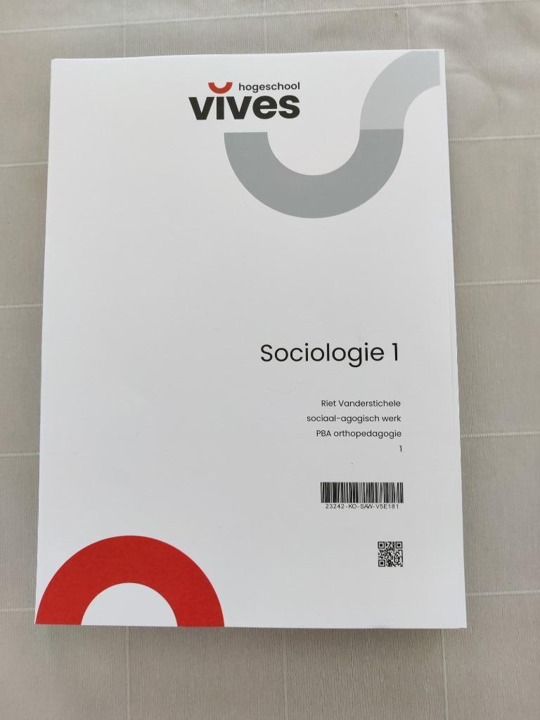 Curcus sociologie 1, Boeken, Studieboeken en Cursussen, Ophalen of Verzenden, Nieuw, Hoger Onderwijs