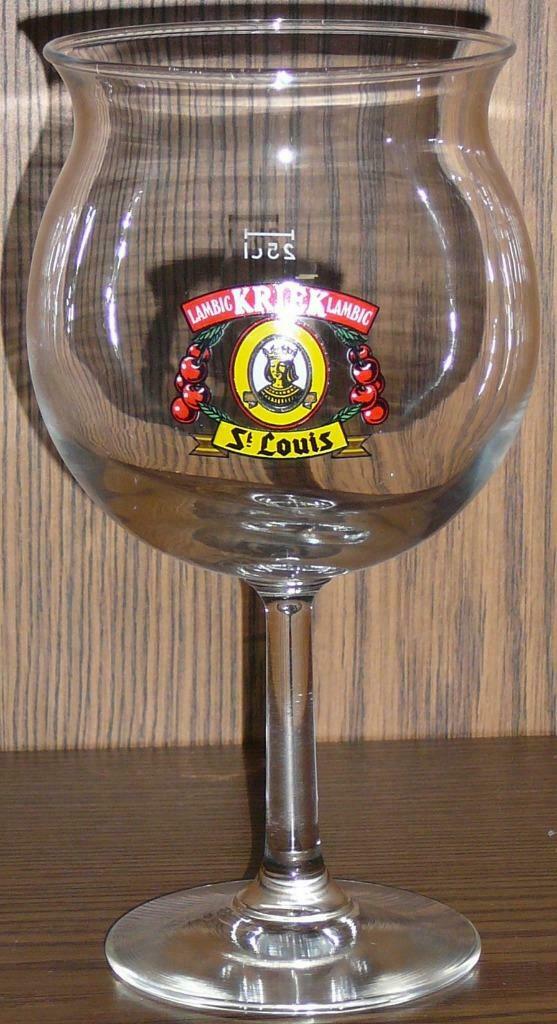 3 Kriek glazen  LAMBIC St.- Louis   (m) (doos 3), Collections, Enlèvement ou Envoi