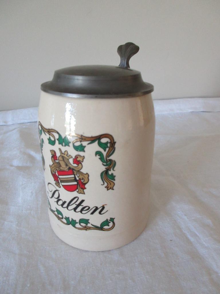 Bierpot aardewerk Stella Artois PALTEN muziekdoos mok, Verzamelen, Biermerken, Ophalen, Stella Artois