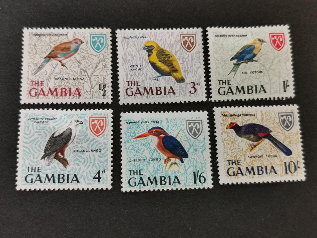 Gambie 1966 - oiseaux *, Enlèvement ou Envoi, Autres pays, Non oblitéré