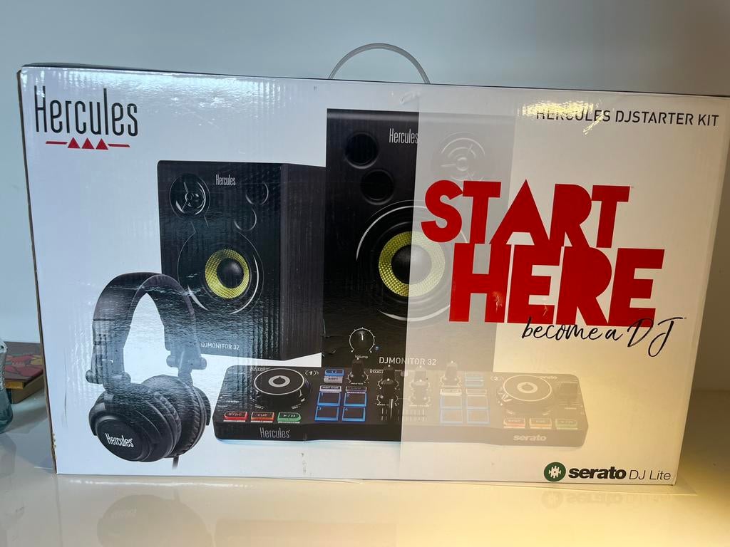 Hercules DJStarter Kit – complete DJ set (Serato DJ Lite), Muziek en Instrumenten, Dj-sets en Draaitafels, Zo goed als nieuw, Dj-set