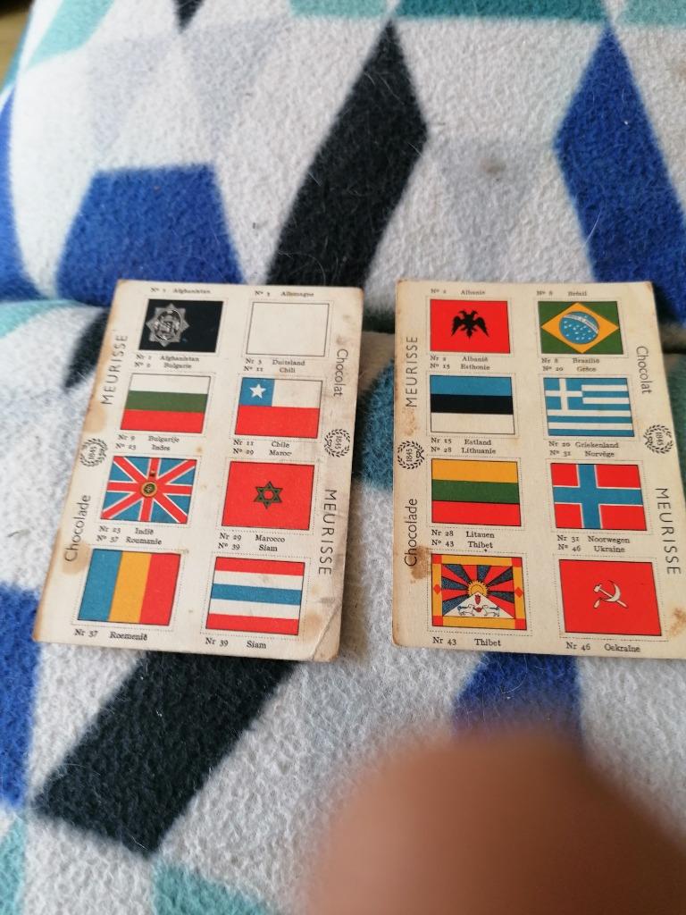 Oude kaarten meurisse chocolade, Verzenden