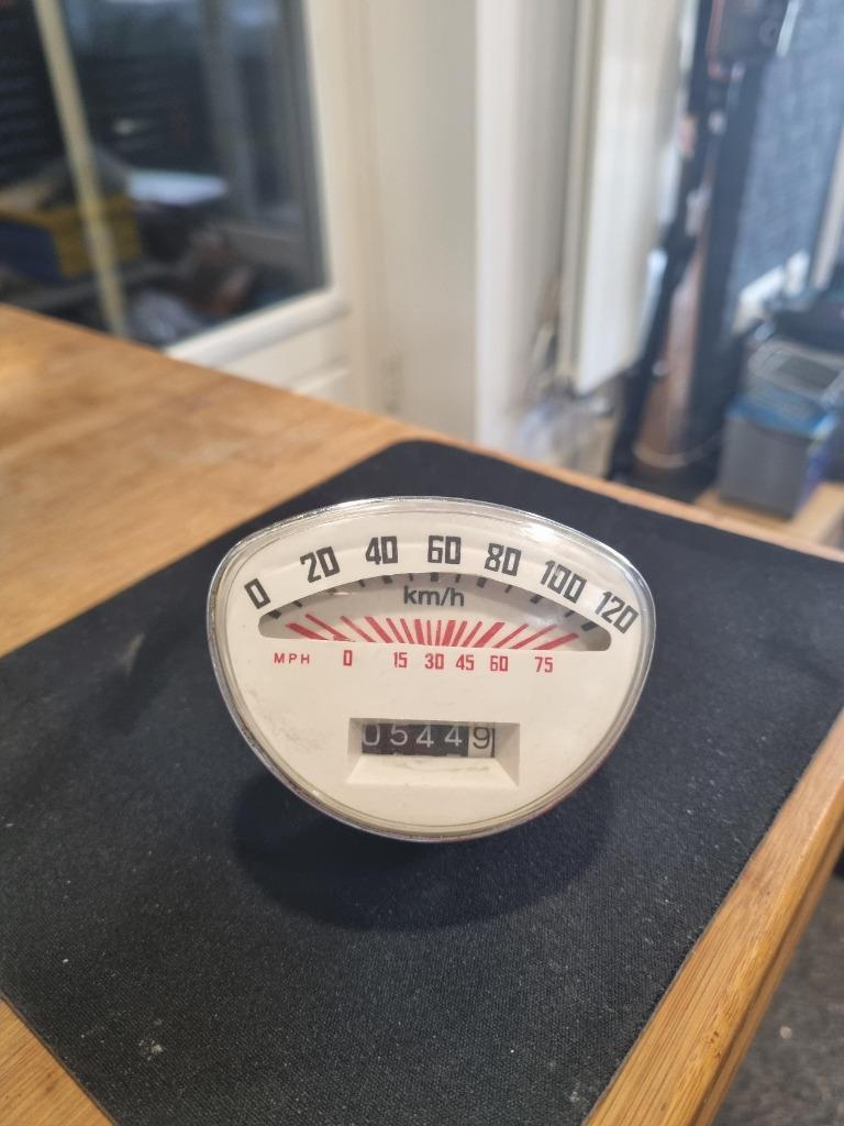 Vespa Oldimer kilometer teller vba vbb of v50, Ophalen of Verzenden, Gebruikt