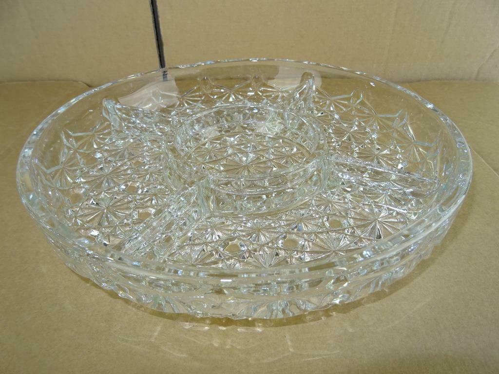 Bol antique 1950 bonbonnière en verre antique curio art, Enlèvement ou Envoi