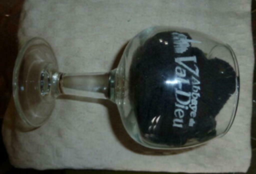 #H bier glas ABBAYE DU VAL - DIEU Brasserie Val Dieu - Aubel, Enlèvement ou Envoi, Utilisé, Verre à bière