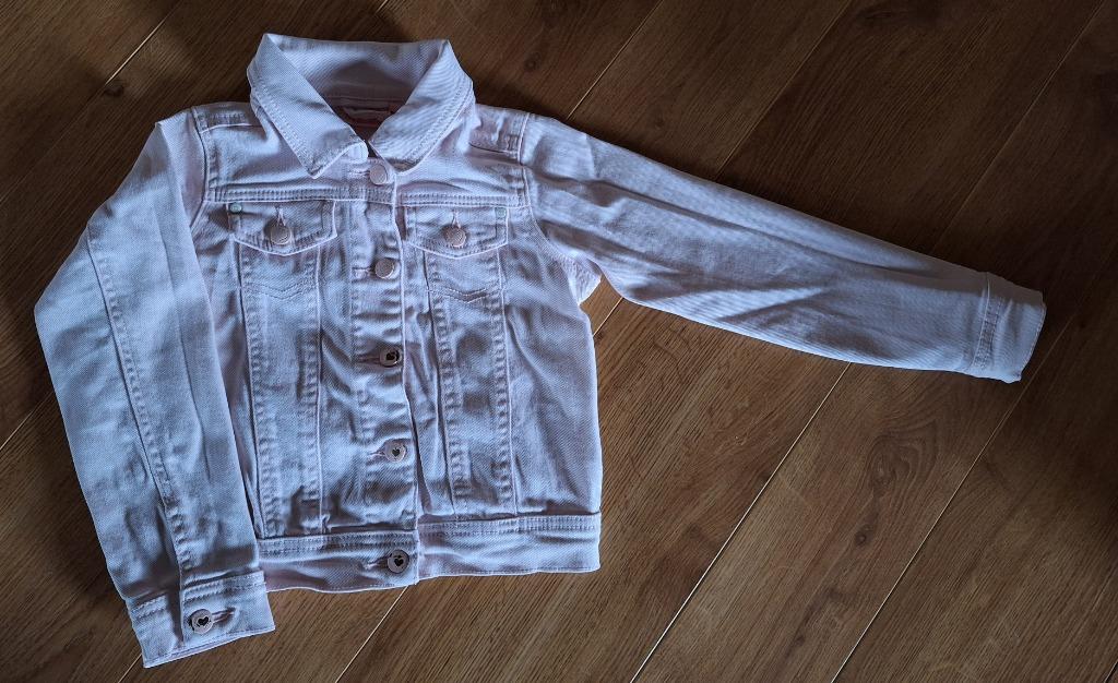 Someone lichtroze jeansvest 122, Kinderen en Baby's, Kinderkleding | Maat 122, Gebruikt, Meisje, Trui of Vest, Ophalen of Verzenden