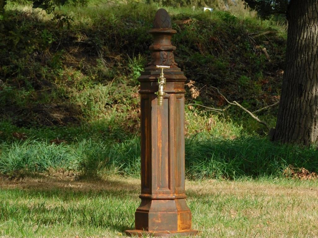 Exclusieve staande fontein - waterkraan - alu in oxide, Tuin en Terras, Waterpartijen en Fonteinen, Fontein, Aluminium, Ophalen of Verzenden
