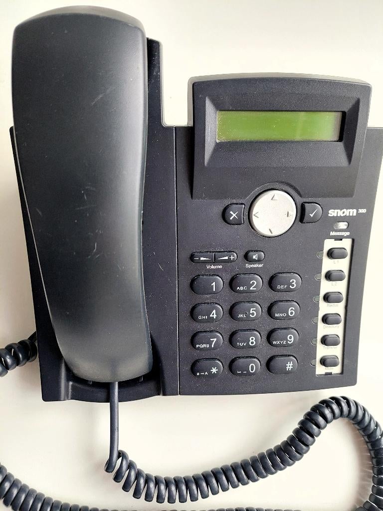 SNOM 300VoIP Business Phone SIP PoE Black sip meerdere stuks, Ophalen of Verzenden, Zo goed als nieuw