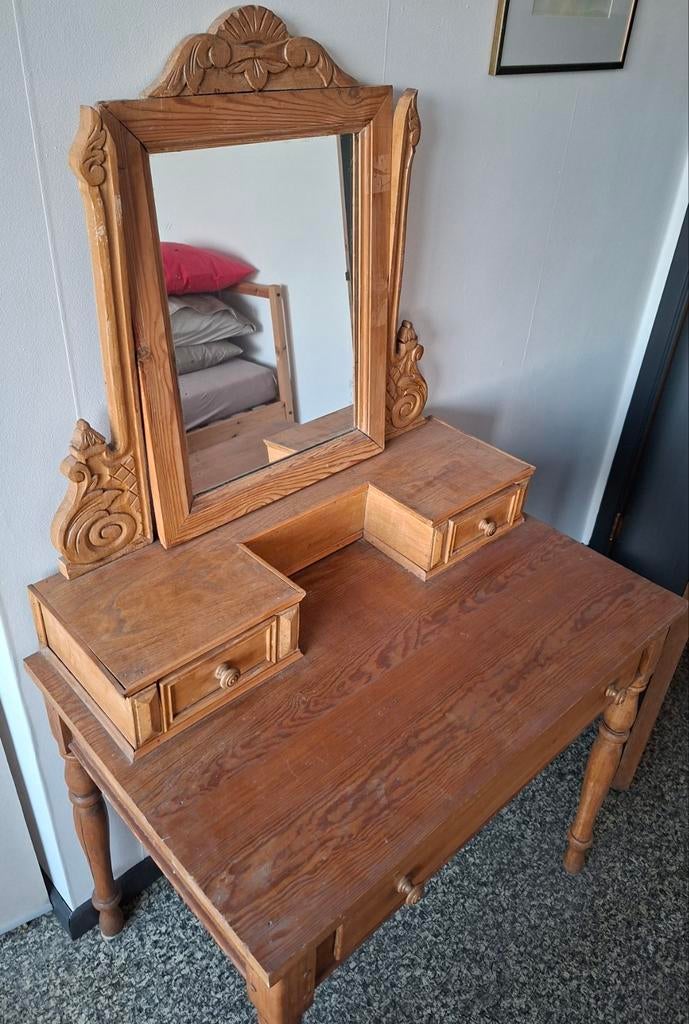 coiffeuse bois, Ophalen of Verzenden, Zo goed als nieuw, Hout