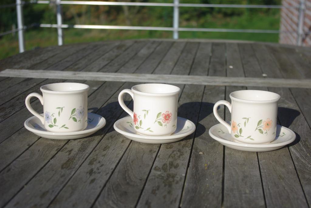 Koffieservice: 3 personen, Ophalen of Verzenden, Gebruikt, Kop(pen) en/of Schotel(s)