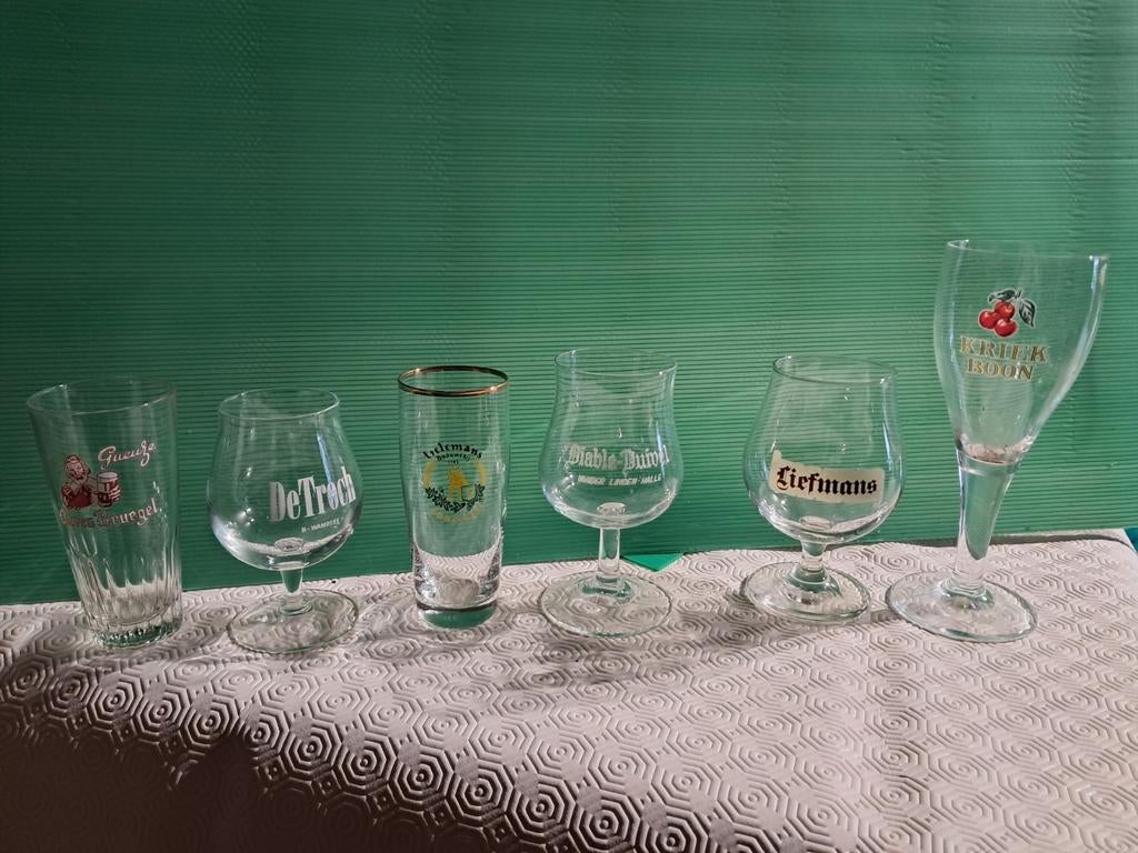 Kriekglazen, Verzamelen, Glas en Drinkglazen, Ophalen of Verzenden