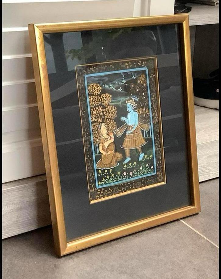 Mooie kader met indische tekening, Ophalen, Zo goed als nieuw