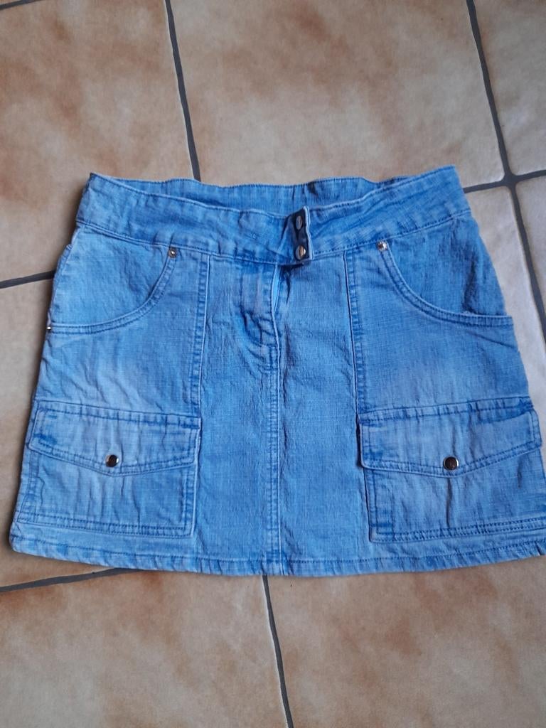 Jupe, jean, mini, stretch, pour femme ou fille, taille 40, Taille 38/40 (M), Enlèvement ou Envoi, Au-dessus du genou, Comme neuf