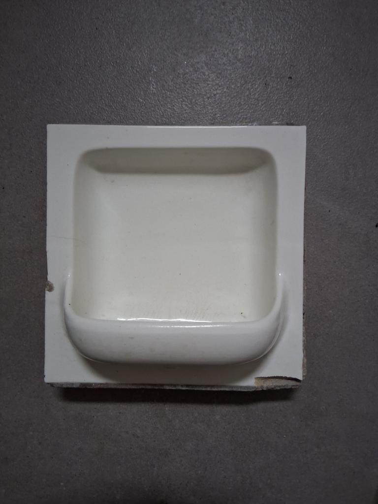 Vintage zeephouder voor aan de muur, Ophalen, Gebruikt, Wit