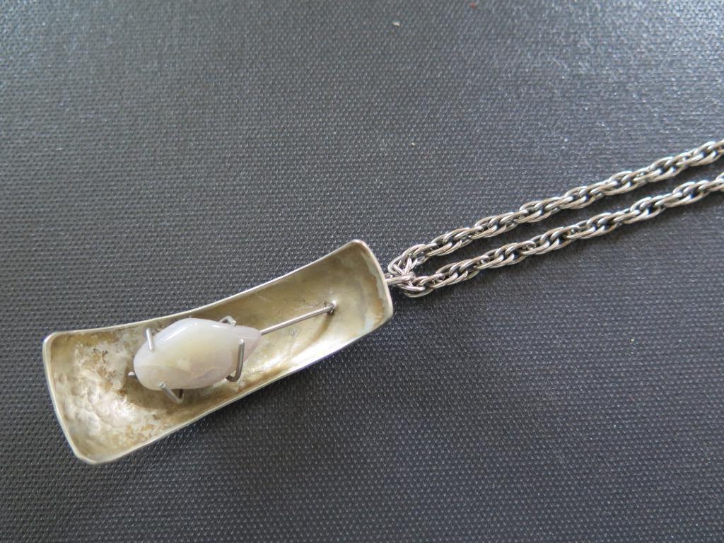 Viking hanger, Ophalen of Verzenden, Overige materialen, Ketting, Met edelsteen