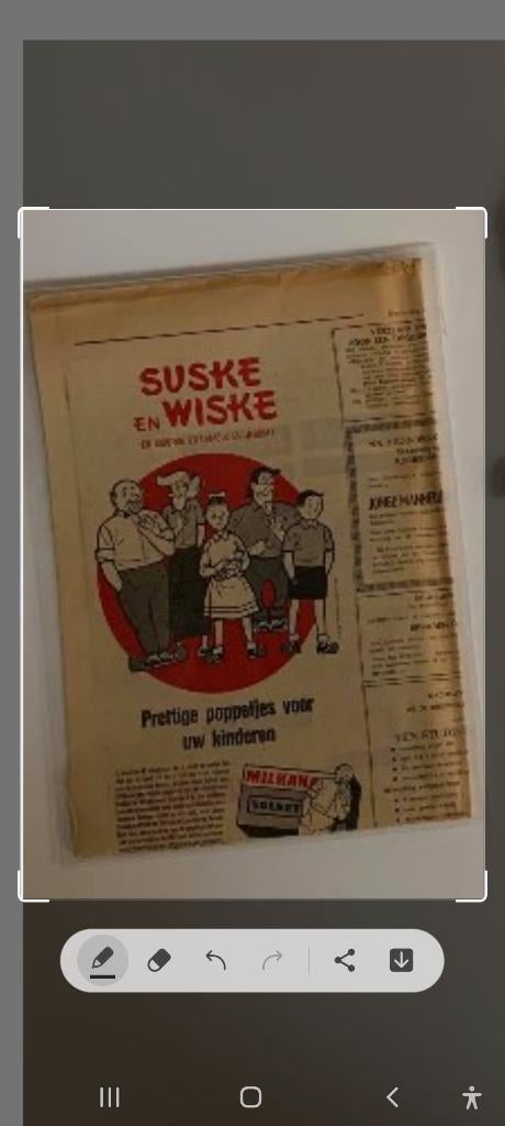 GEZOCHT advertentie milkana suske en wiske, Ophalen of Verzenden, Krant