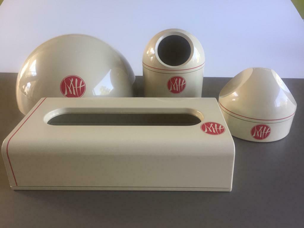 NIEUWE vintage Makio Hasuike badkamerset+originele verpakkin, Enlèvement ou Envoi, Neuf, Beige