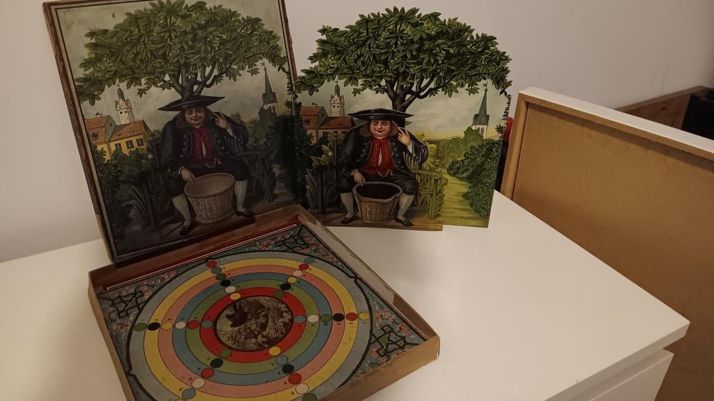 vintage knikkerspel, Ophalen of Verzenden