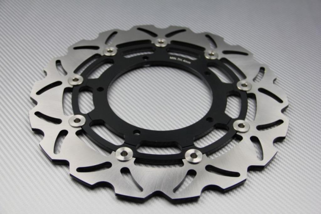 Paire de Disques 320 mm pour YAMAHA YZF R1 / R6 / MT10 / FZ1, Ophalen of Verzenden, Nieuw