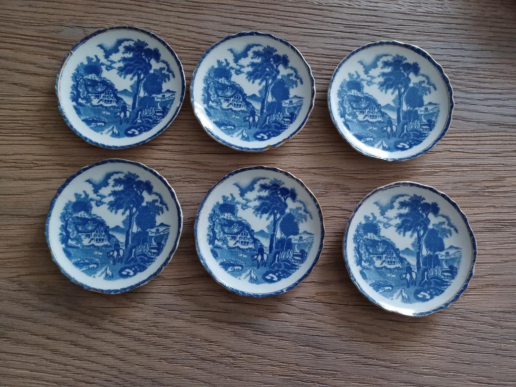 6 kleine (onderzet- of apero) bordjes., Enlèvement ou Envoi