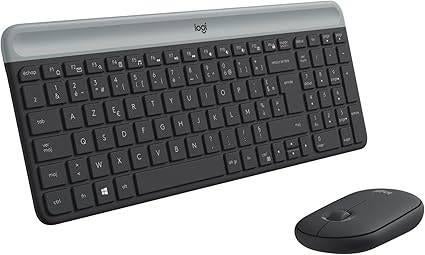 Logitech | Clavier sans fil avec souris | LIVRAISON GRATUITE