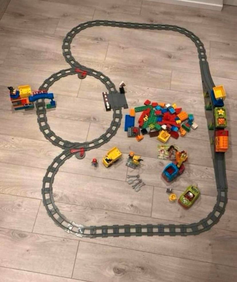 Lego duplo deluxe treinset 10508 + 10506 !als nieuw!, Kinderen en Baby's, Ophalen, Zo goed als nieuw, Duplo